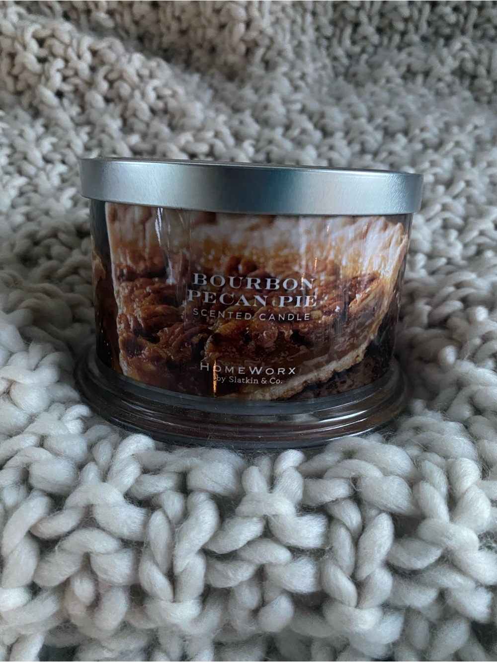 HomeWorx Bourbon Pecan Pie Scented Candle